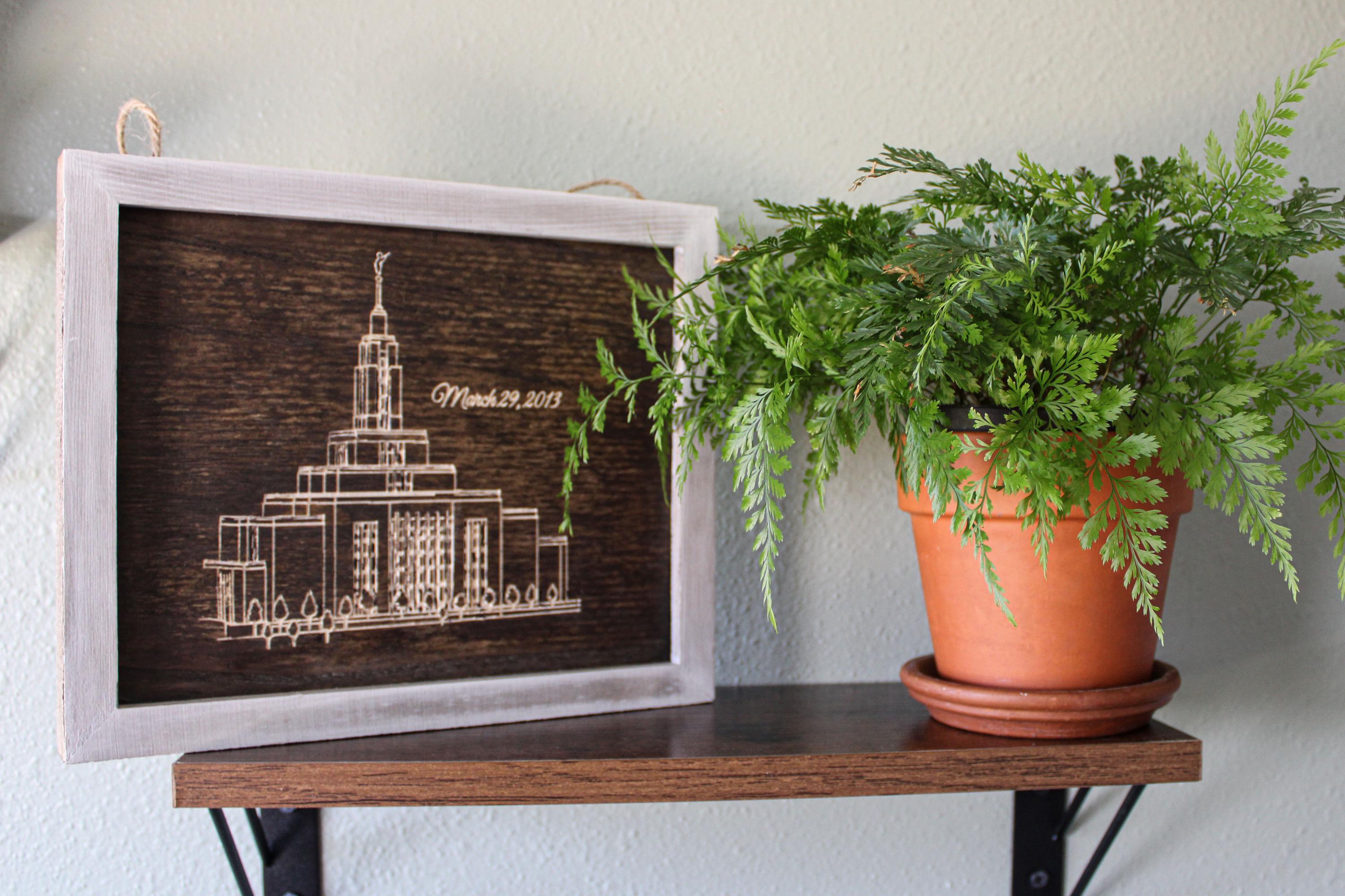Custom CNC Engraved Wooden Wall Art