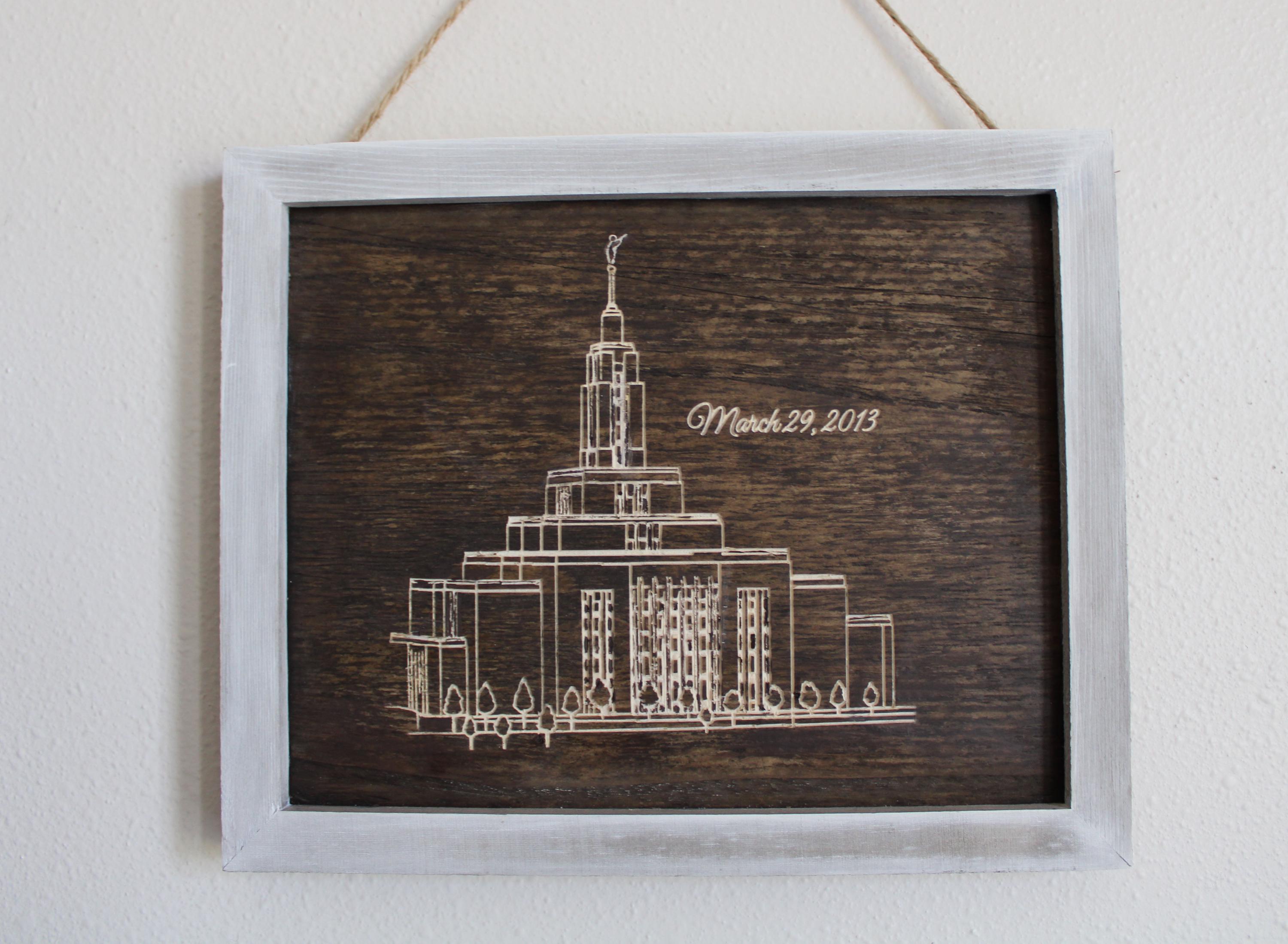 Custom CNC Engraved Wooden Wall Art