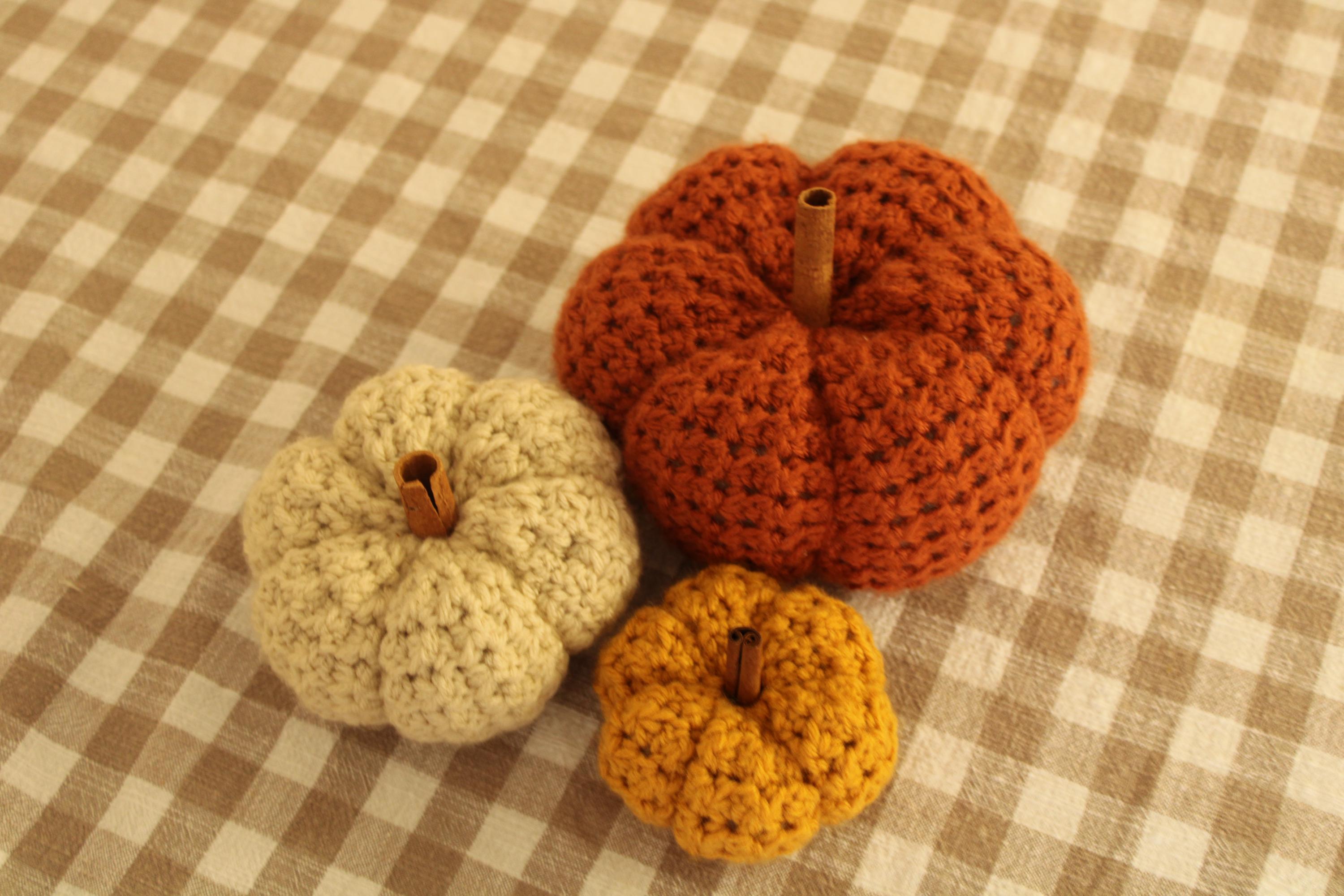 Handmade Crochet Pumpkins