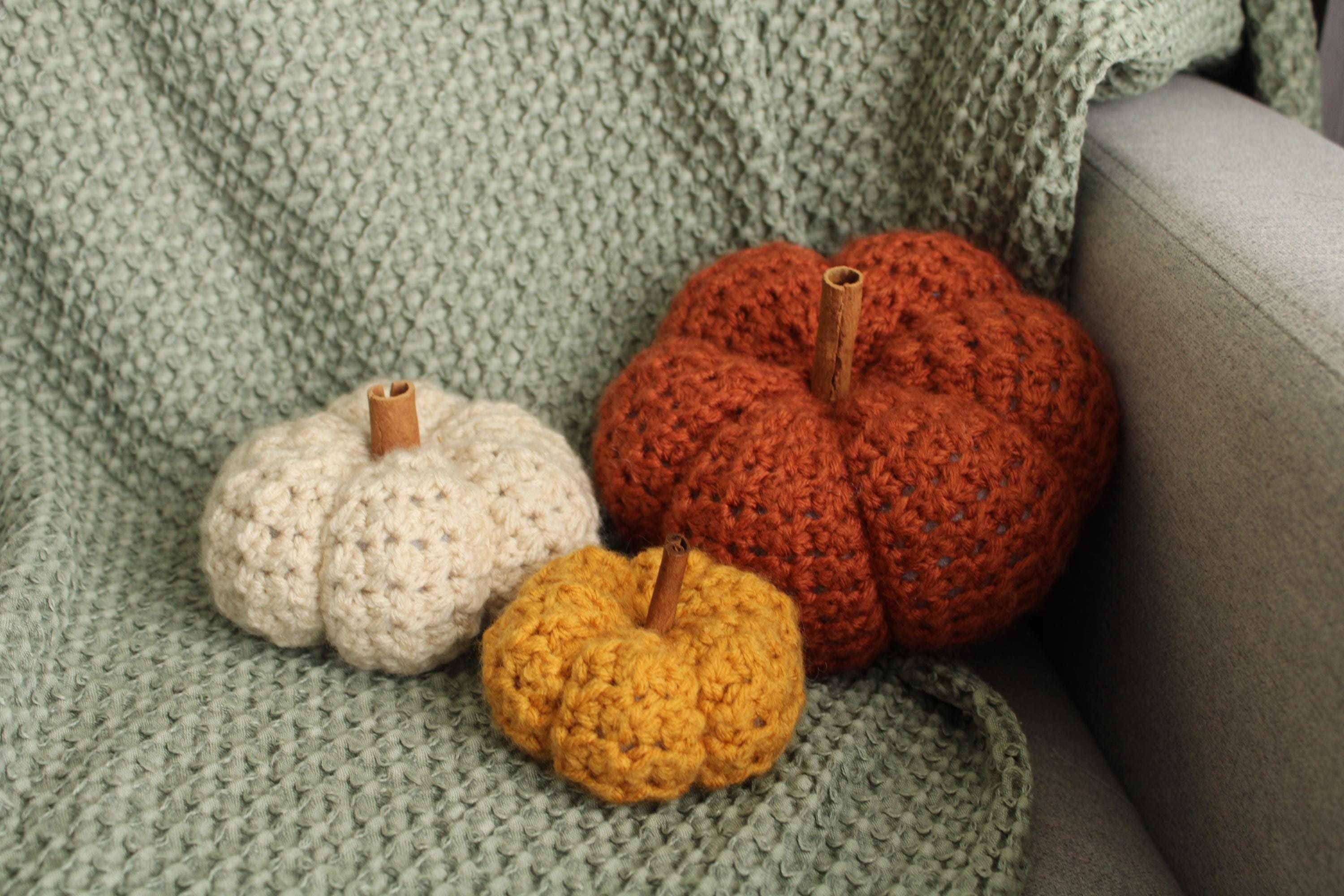 Handmade Crochet Pumpkins